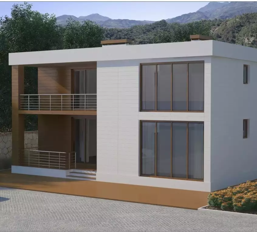 Проект: двухэтажный жилой дом-КП2