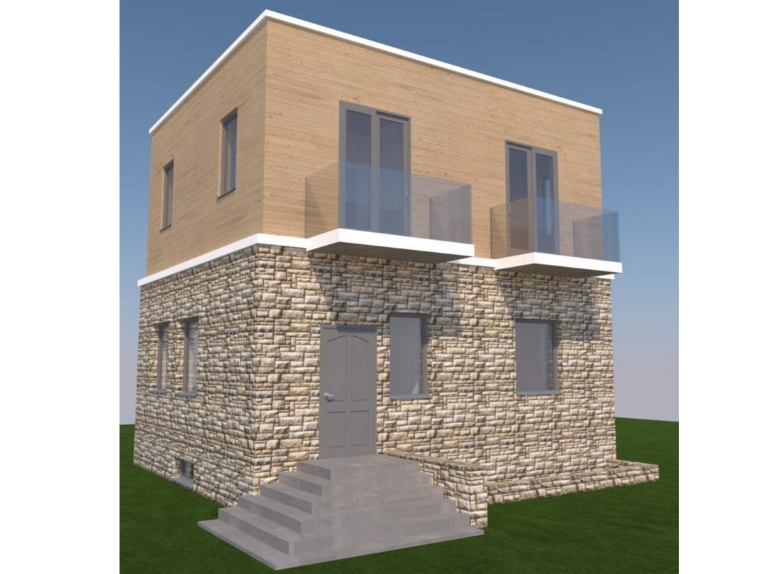 Проект: двухэтажный жилой дом в стиле "Хай-тек" КП13 (146 кв.м.)&nbsp; &nbsp; &nbsp; &nbsp; &nbsp;&nbsp;